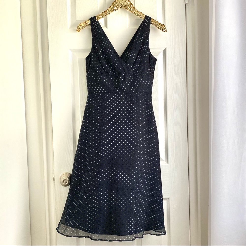 JCrew polka dot cocktail dress